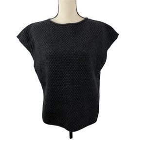 LAFAYETTE 148 NEW YORK 100% CASHMERE SLEEVELESS BOXY SWEATER TOP SIZE P US 0/2